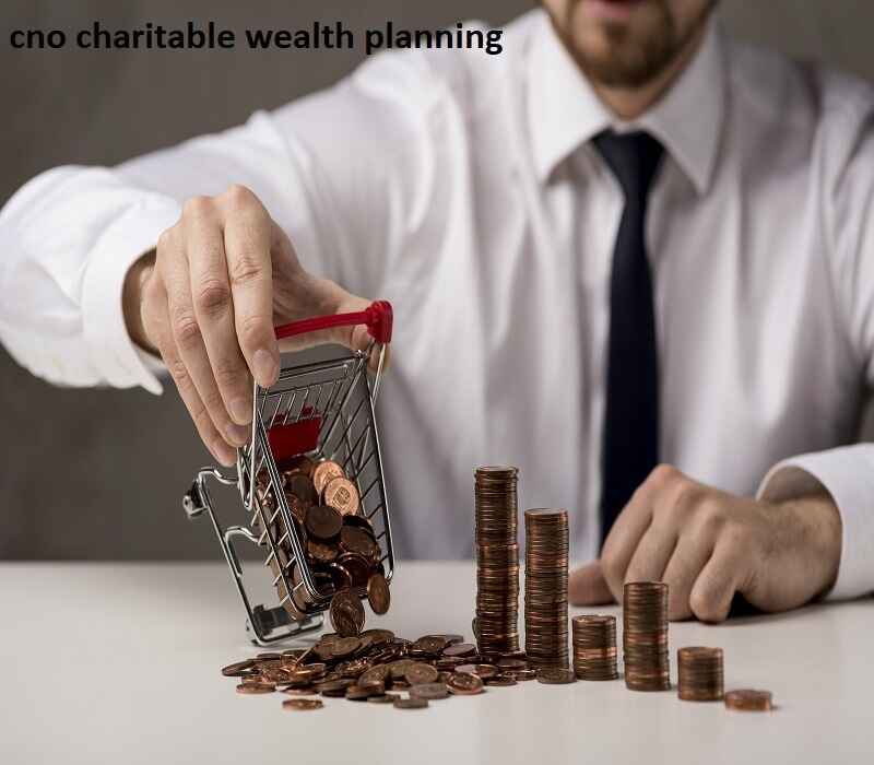 Businessman pouring coins from a small shopping cart, symbolizing financial planning and wealth management.